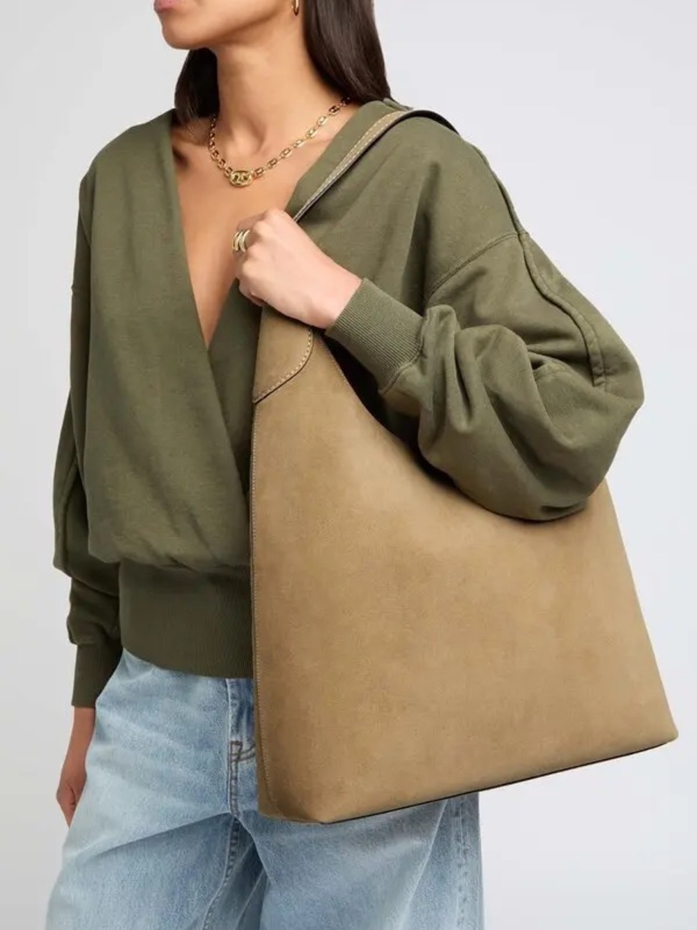 NWT Coach Brooklyn Shoulder Bag 39 in Sand Suede – Rare & Stunning! - Picture 3 of 4